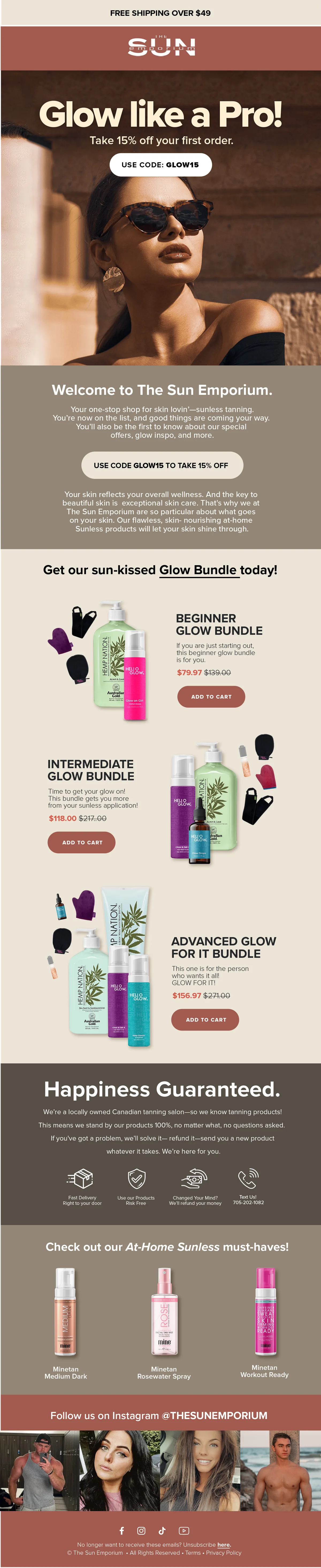 Sun Emporium welcome email 1 — brand introduction