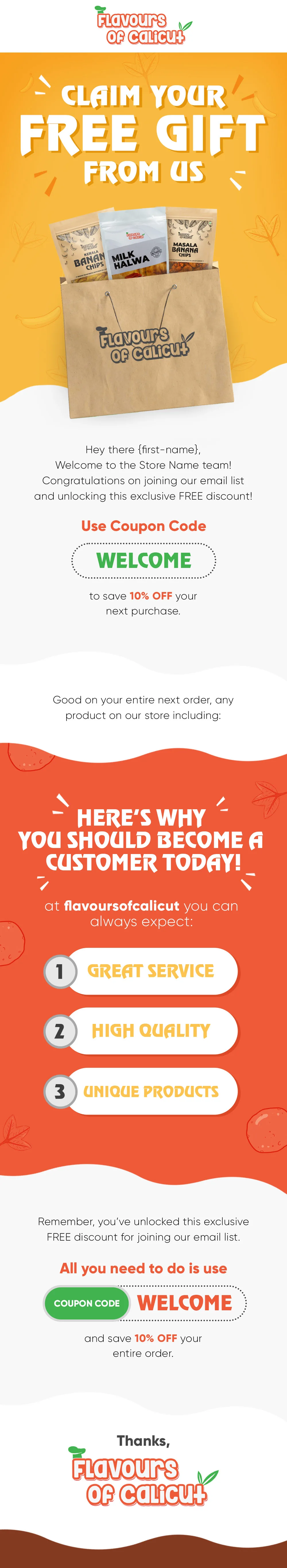 Welcome email design 13